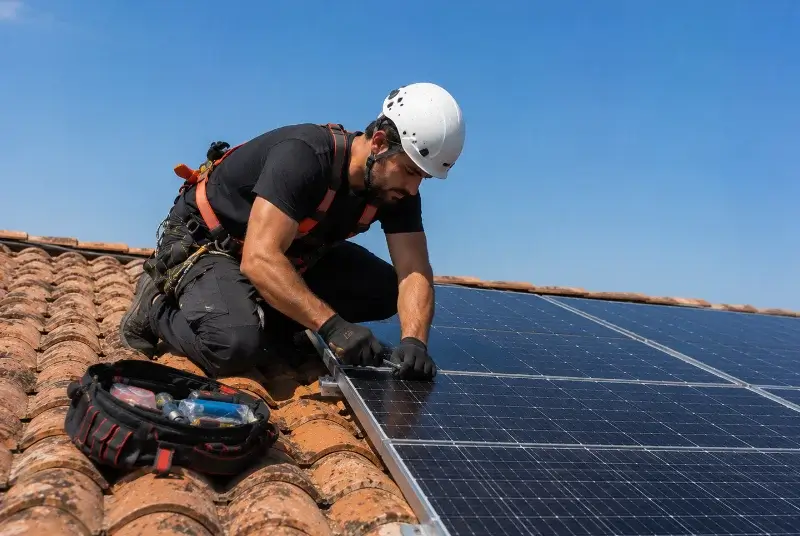 Maintenance et monitoring de panneaux solaires à Bias
