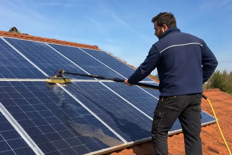 Nettoyage et entretien de panneaux solaires à Bias